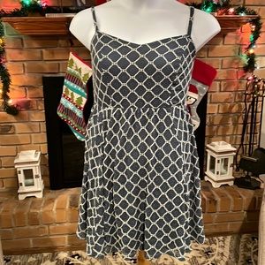 Torrid Blue & White Knitted Dress 1X